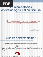 Fundamentación Epistemológica Del Curriculum