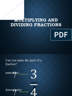 Multiplying Dividing Fractions