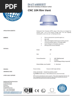 CNC 104 Rim Vent: Datasheet