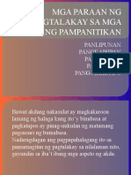 Mga Paraan NG Pagtalakay Sa Mga Akdang Pampanitikan