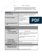 DepEd Lesson Plan Format in Science