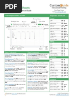 Google Sheets Quick Reference