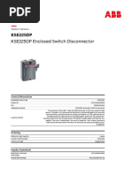 KSE225DP Enclosed Switch Disconnector