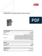 KSE240DP Enclosed Switch Disconnector