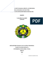 Perubahan Bunyi Bahasa Proto Austronesia Dalam Bahasa Batak Toba (Kajian Linguistik Historis Komparatif)