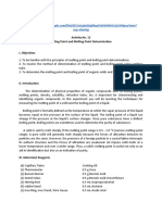 Activitity No12 Melting Point and Boiling Point Determination