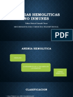 Anemias Hemoliticas No Inmunes