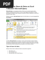 Conexión de Bases de Datos en Excel Utilizando Microsoft Query