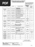 Date/ Day Time Case No. Particulars of Post(s) Ministry/ Division