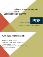 Etp en Addictologie Experience Du Disppaa