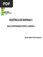 Aula 5 - REMA II - Grau de Indeterminação Estática e Cinemática