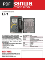 Laser Power Meter: WWW - Sanwa-Meter - Co.jp