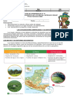 Guía Historia 4° 12 Entorno Geográfico de Los Mayas Aztecas e Incas