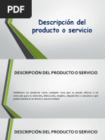 3 Descripción Del Producto o Servicio