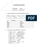 Mid Term Exam Course B05