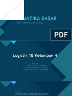 Tugas Matematika Dasar Logistik 1b Kelompok 4