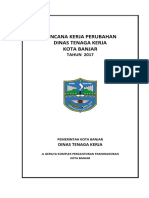 Renja Perubahan Dinas Tenaga Kerja Kota Banjar Tahun 2017