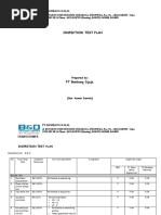 Inspection Test Plan: PT - Bambang Djaja