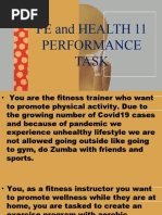 1st QT - Performance Task (PE and Health 11)