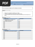 Practica 3. Crear Un Manual para Configurar Una IP en Windows 10 y Ubuntu