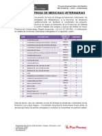 Acta de Entrega de Medicinas Veterinarias