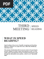 Speed Reading