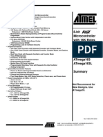 8-Bit Microcontroller With 16K Bytes In-System Programmable Flash Atmega163 Atmega163L