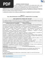 Taller Constitucional N°3 - ORGANISMOS DE CONTROL DE LA CORRUPCIÓN