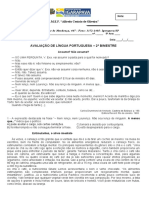 Avaliação 9ºs Ano 2º Bi