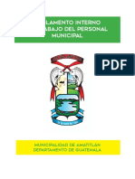 Reglamento Interno de Trabajo Del Personal Municipal