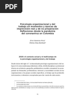 PSICOLOGIA ORGANIZACIONAL Y DEL TRABAJO EN MOMENTO Y ÉPOCAS DE DE IMPREVISIÓN REAL Clase 8