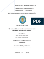 Avance de Proyecto de Investigación - Modificada La Problemática