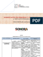 Quinto Grado Dosificación