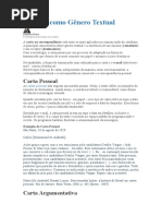 A Carta Como Gênero Textual