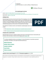 Treatment of Recurrent and Metastatic Nasopharyngeal Carcinoma - UpToDate