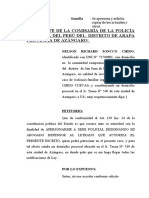 Apersonamiento Policia Nacional Por Violencia Familiar Imputado