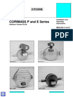 CORIMASS P and E Series: Installation and Operating Instructions MFM 2081 K and F MFM 3081 K and F