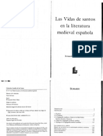 Las Vidas de Santos en La Literatura Medieval Espaã Ola - BaÃ Os Vallejo, Fernando