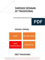 Standarisasi Sediaan Obat Tradisional