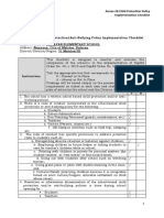 SIP Annex 2B - Child Protection Policy Implementation Checklist