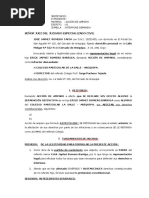 Demanda de Amparo Protección de Derechos de Adolescente