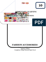 Supplementary Learning Materials: Fashion Accessories