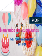 Bienvenido A Mi Cumpleaños