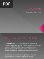 Vocación Etica Profesional