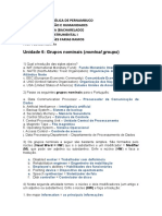 Aula 9 - Grupos Nominais