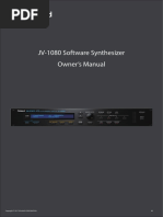 JV-1080 Software Synthesizer Owner's Manual