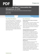 The Forrester Wave™: Vulnerability Risk Management, Q1 2018: Key Takeaways Why Read This Report