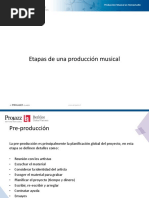 Sesión 1 Audio Digital - Etapas de Una Producción Musical