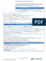 Formulario Inscripcion Homecenter Vent Empresa