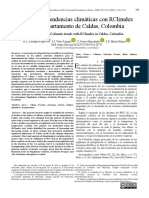 Análisis de Tendencias Climáticas Con Rclimdex en El Departamento de Caldas, Colombia